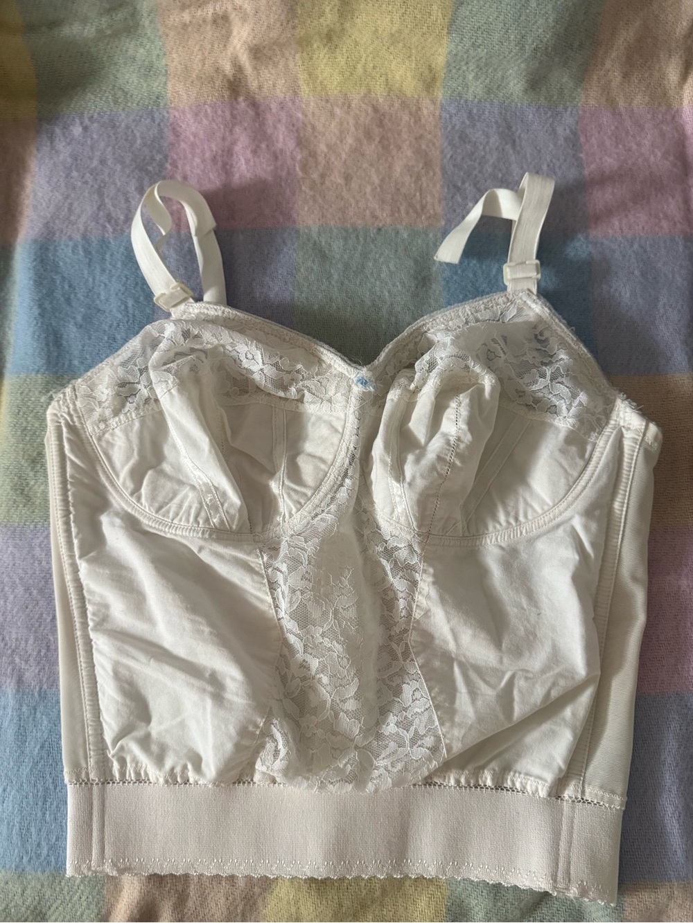 Antique/Vintage Penney’s Adonna White Lace Bustier Corset